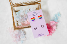 Load image into Gallery viewer, Rainbow Heart 2 Stud Pack
