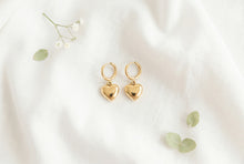 Load image into Gallery viewer, Gold &amp; Silver Heart Hoops
