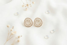 Load image into Gallery viewer, Smiley Gold Studs
