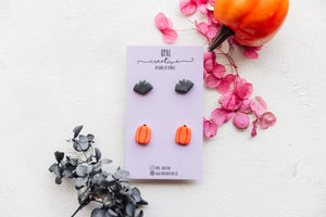 Bat and Pumpkin 2 Stud Pack