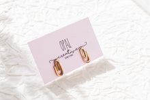 Load image into Gallery viewer, Paperclip Single Stud Pack - Rose Gold
